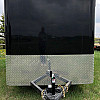 Black 2025 Prairie Road 6'x12' Cargo Trailer Single Axle Black Barn Door