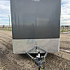 Charcoal 2025 Prairie Road 7'x14' Sport Cargo Trailer Tandem Charcoal Ramp