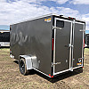 Charcoal 2026 Prairie Road 6'x12' Cargo Trailer Single Axle Barn - V Nose  -