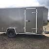 Charcoal 2026 Prairie Road 6'x12' Cargo Trailer Single Axle Barn - V Nose  -
