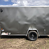 Charcoal 2026 Prairie Road 6'x12' Cargo Trailer Single Axle Barn - V Nose  -