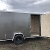 Charcoal 2026 Prairie Road 6'x12' Cargo Trailer Single Axle Barn - V Nose  -