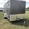 Charcoal 2025 Prairie Road 6'x12' Cargo Trailer Single Axle Barn Door