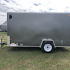 Charcoal 2025 Prairie Road 6'x12' Cargo Trailer Single Axle Barn Door