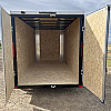 White 2026 Prairie Road 6'x12' Cargo Trailer Tandem Axle Barn Doors