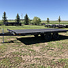 Black 2026 Rainbow Trailers 18' Excursion Deck Above
