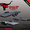 Black 2026 Rainbow Trailers 20' Excursion Car & Equipment Trailer