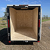 Black 2025 Prairie Road 5'x10' Cargo Trailer Single Axle Barn Door Black - V Nose  -