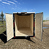 Black 2025 Prairie Road 5'x10' Cargo Trailer Single Axle Barn Door Black - V Nose  -