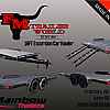 Black 2026 Rainbow Trailers 16' Excursion Car & Equipment Trailer