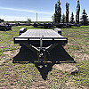 Black 2026 Rainbow Trailers 16' Excursion Car & Equipment Trailer