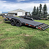 Black 2026 Rainbow Trailers 20' Excursion Tilt Deck Trailer