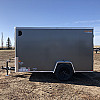 Charcoal 2026 Prairie Road 5'x10' Cargo Trailer Single Axle Charcoal Barn Door
