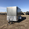 Charcoal 2026 Prairie Road 5'x10' Cargo Trailer Single Axle Charcoal Barn Door