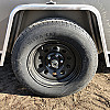 Charcoal 2026 Prairie Road 5'x10' Cargo Trailer Single Axle Charcoal Barn Door