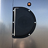 Charcoal 2026 Prairie Road 5'x10' Cargo Trailer Single Axle Charcoal Barn Door