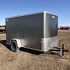 Charcoal 2026 Prairie Road 5'x10' Cargo Trailer Single Axle Charcoal Barn Door