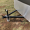 Charcoal 2026 Prairie Road 6'x12' Cargo Trailer Single Axle Charcoal Ramp