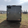 Charcoal 2026 Prairie Road 6'x12' Cargo Trailer Single Axle Charcoal Ramp