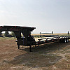 Black 2026 Double A 40' Pro Gooseneck Flatdeck Highboy Hay Hauling Trailer