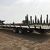 Black 2026 Double A 40' Pro Gooseneck Flatdeck Highboy Hay Hauling Trailer