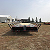 Black 2026 Double A 40' Pro Gooseneck Flatdeck Highboy Hay Hauling Trailer