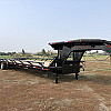 Black 2026 Double A 40' Pro Gooseneck Flatdeck Highboy Hay Hauling Trailer