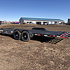 Black 2026 Rainbow Trailers 22' Excursion Tilt Deck Trailer