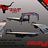Charcoal 2026 Double A 32' Pro Gooseneck Flatdeck Trailer - GVWR: 21,000lbs