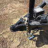 White 2026 Prairie Road 7'x14' Cargo Trailer Tandem White Ramp Door - V Nose  -