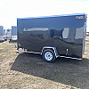 Black 2025 Prairie Road 6'x12' Cargo Trailer Single Axle Barn - V Nose  -
