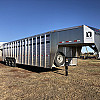 2027 Duralite 7.5x30' Trail Drive (90") Aluminum Stock Trailer Wide Side Door