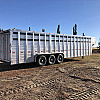 2027 Duralite 7.5x30' Trail Drive (90") Aluminum Stock Trailer Wide Side Door