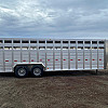 2027 Duralite 7.5x25' Trail Drive (90") Aluminum Stock Trailer Wide Side Door