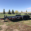 Black 2026 Rainbow Trailers 18' Excursion HD Equipment Trailer