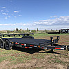 Black 2026 Rainbow Trailers 18' Excursion HD Equipment Trailer