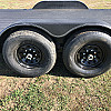Black 2026 Rainbow Trailers 18' Excursion HD Equipment Trailer