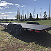 Black 2026 Rainbow Trailers 18' Excursion HD Equipment Trailer