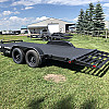 Black 2026 Rainbow Trailers 18' Excursion Tilt Deck Trailer