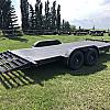 Black 2026 Rainbow Trailers 18' Excursion Tilt Deck Trailer