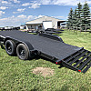Black 2026 Rainbow Trailers 18' Excursion Tilt Deck Trailer
