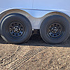 White 2026 Prairie Road 7'x14' Cargo Trailer Tandem White Ramp Door - V Nose  -