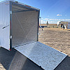 White 2026 Prairie Road 7'x14' Cargo Trailer Tandem White Ramp Door - V Nose  -