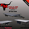 Black 2026 Rainbow Trailers 18' Excursion Deck Above