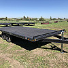 Black 2026 Rainbow Trailers 18' Excursion Deck Above