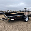 Black 2026 Rainbow Trailers 7'x12' Express Utility Trailer Solid Sides