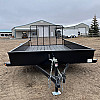 Black 2026 Rainbow Trailers 7'x12' Express Utility Trailer Solid Sides