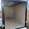 Black 2026 Prairie Road 5'x10' Cargo Trailer Single Axle Ramp Door Black - V Nose  -