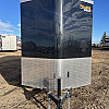 Black 2026 Prairie Road 5'x10' Cargo Trailer Single Axle Ramp Door Black - V Nose  -