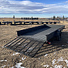 Black 2026 Rainbow Trailers 7'x14' Express Utility Trailer Solid Sides